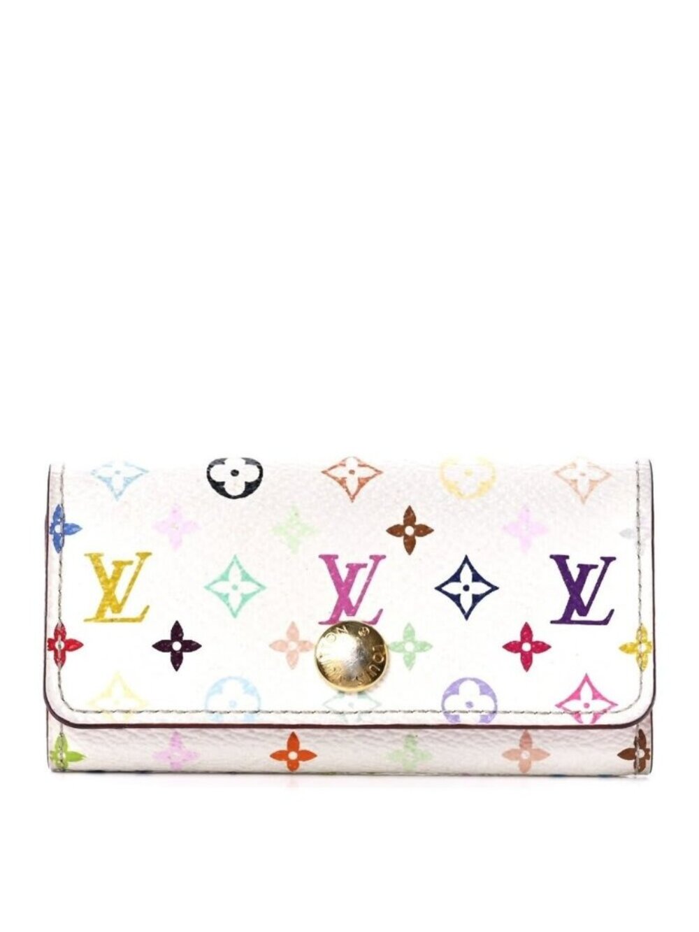Louis Vuitton Multicolor Monogram Multicles 4 key Holder Case White